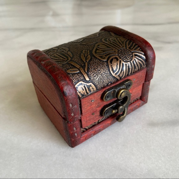Vintage Other - VINTAGE • Trinket Box Bohemian Hand Craft Wood Witch Treasure Chest Gift Hippie